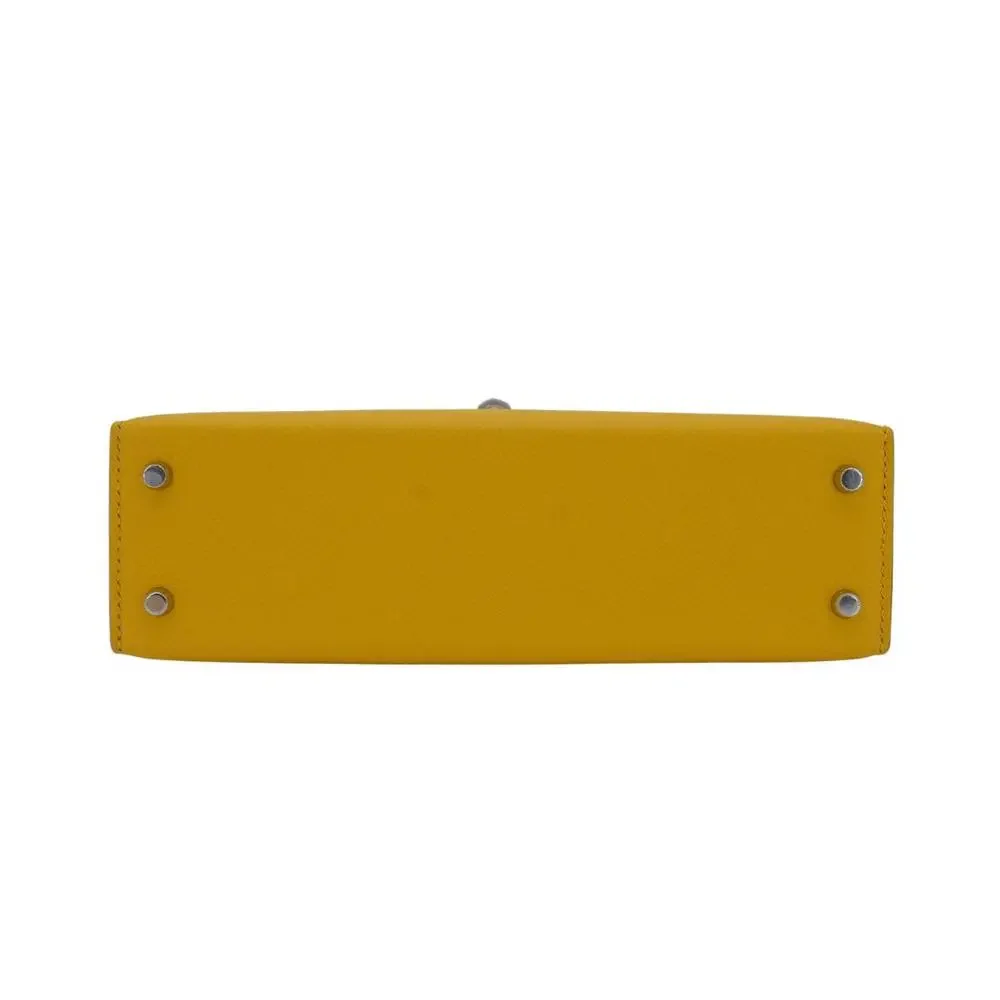 Hermès Kelly Mini II Jaune De Naples Epsom Leather PHW - Picture 4 of 8